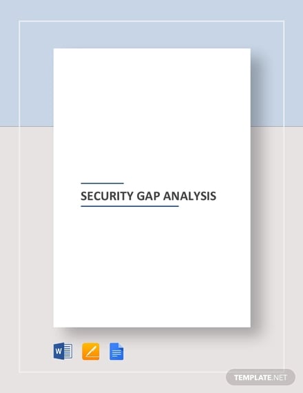 security gap analysis template