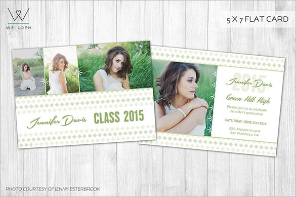 senior graduation card template