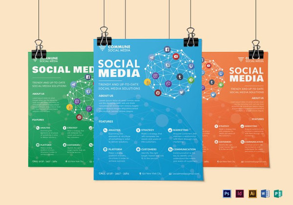 social media flyer template