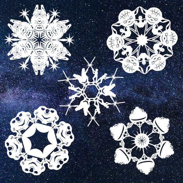 7 Star Wars Snowflake Templates Free Printable Word PDF JPEG 