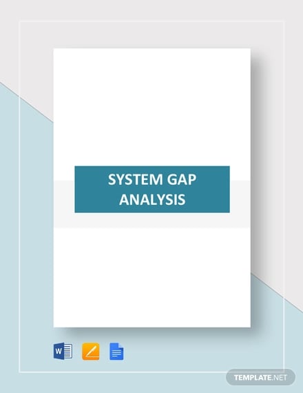 system gap analysis template