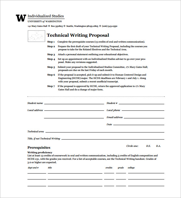 technical writing proposal pdf download