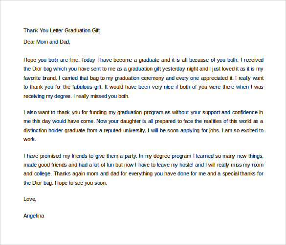 thank you letters graduation gifts word doc1