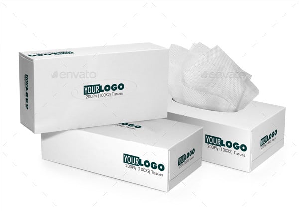 tissue box 3d perspective mockups psd