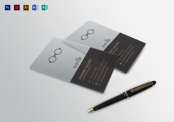 transparent business card template
