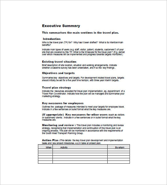 tourism business plan sample pdf
