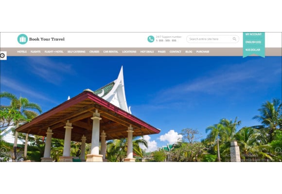 travel online booking template