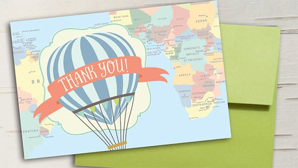 travel thank you cards