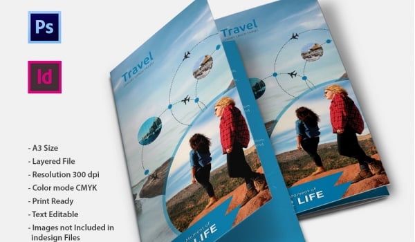 travel brochure template google