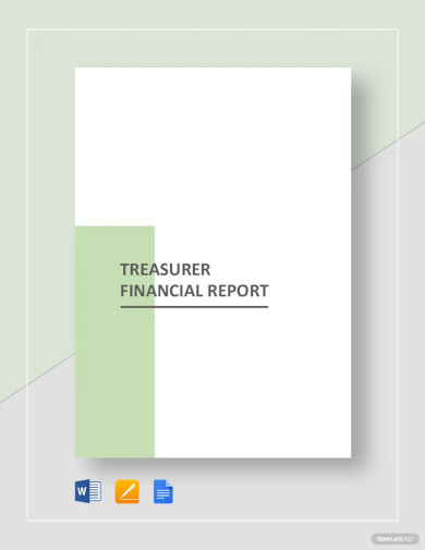 treasurer financial report template