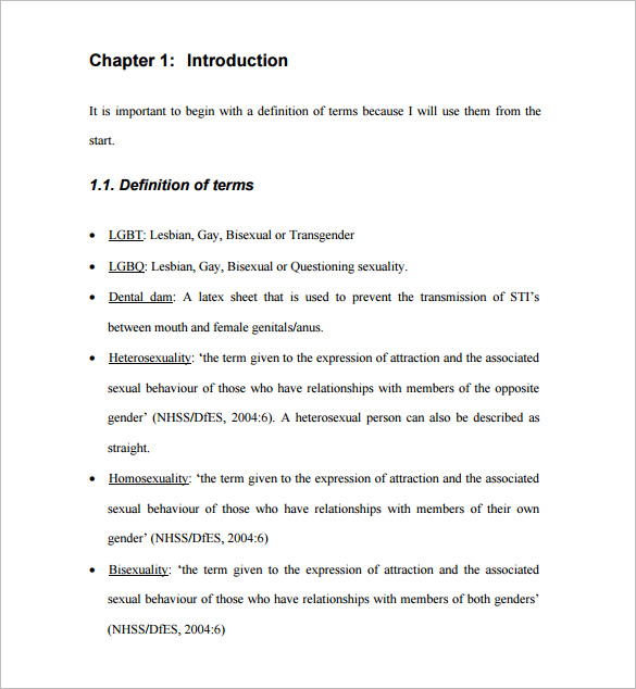 thesis topics in undergraduate