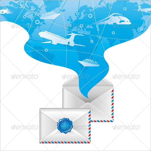 vector eps envelope liner template download