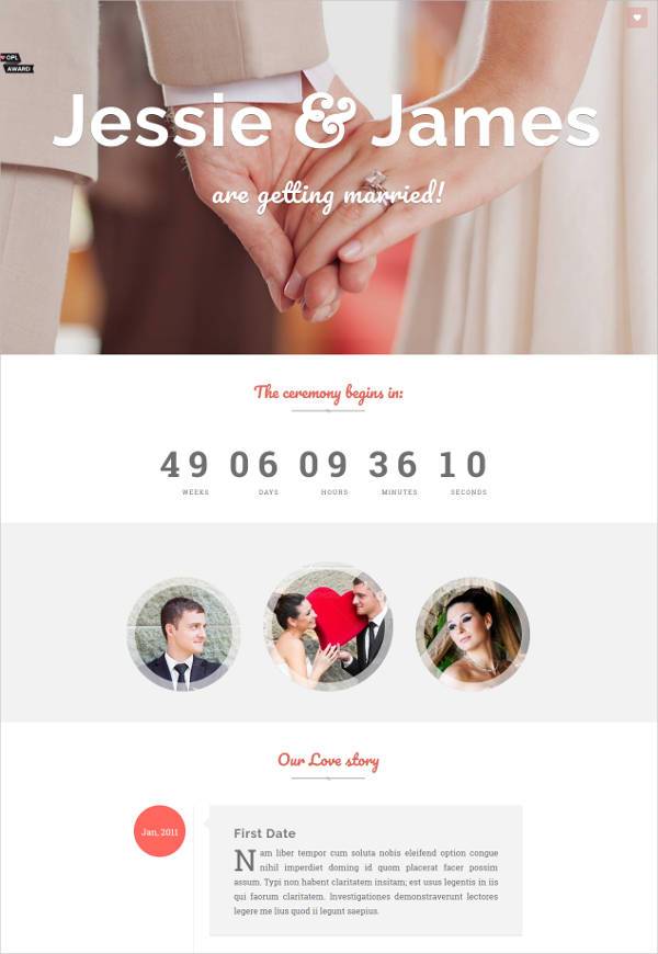 31 Free Wedding Website Themes Templates Free Premium Templates