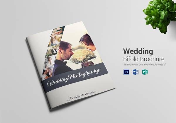 wedding photography bi fold brochure