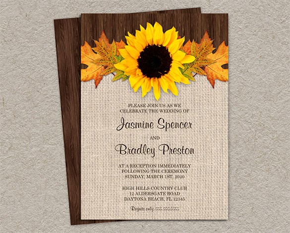 wedding reception invitation card template