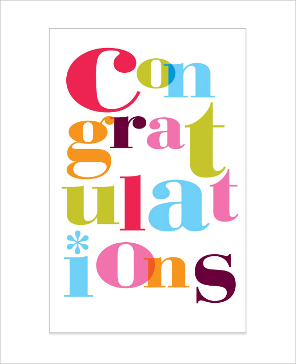 well done congratulations card