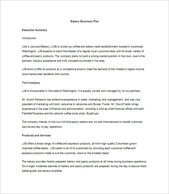 Bakery Business Plan Template 23 Word Excel PDF Format Download Bakery Business Plan Template 23 Word Excel PDF Format Download