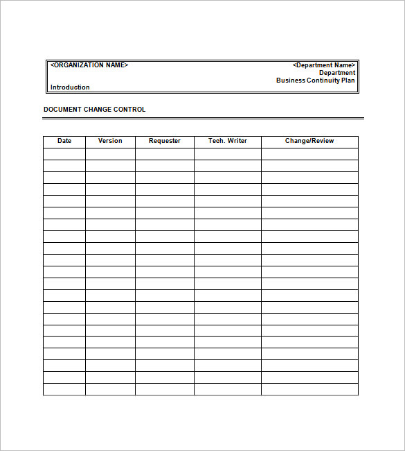 Business Continuity Plan Template 29+ Free Word, Excel, PDF Format