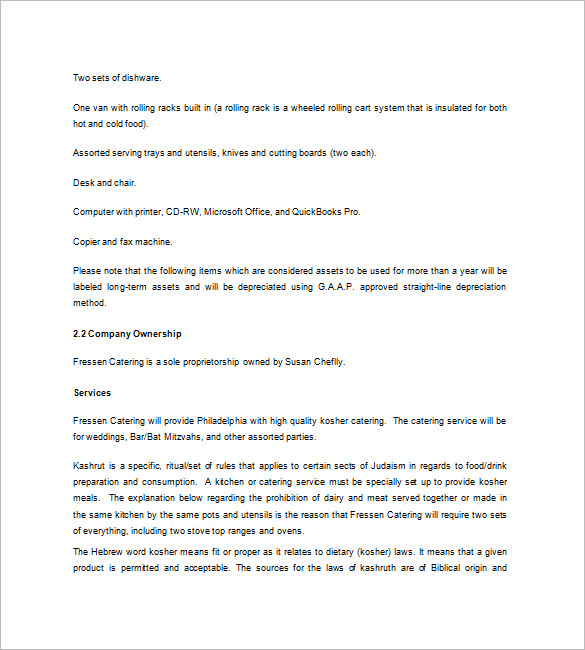 14+ Catering Business Plan Templates Free Sample, Example Format