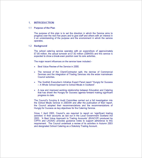 Of scotland business plan template