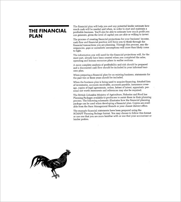 Free Poultry Business Plan Template