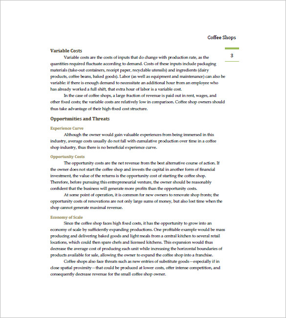 11+ Coffee Shop Business Plan Templates Docs, PDF