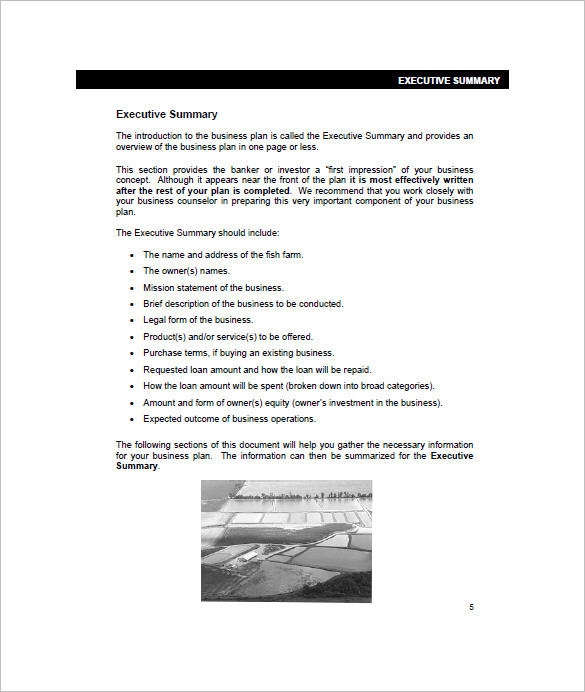 business plan fish farming pdf