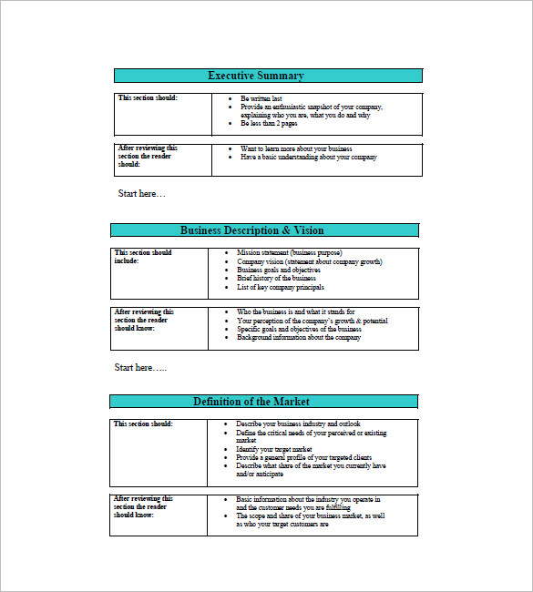 business plan template mac