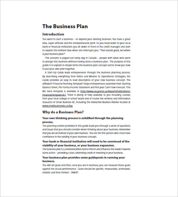 Startup Business Plan Templates 16 Free Word Excel PDF Formats 