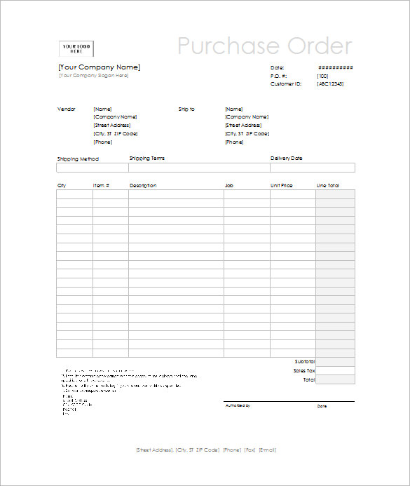 Order Form Template – 27+ Free Word,Excel, PDF, Documents Download ...