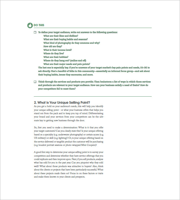 Photography Business Plan Template 14+ Free Sample, Example, Format