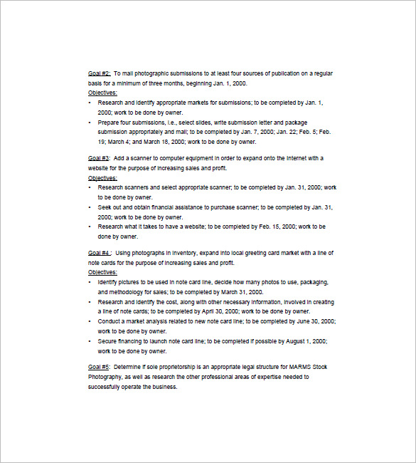 Photography Business Plan Template 14+ Free Sample, Example, Format