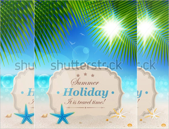 sample holiday palm card template download