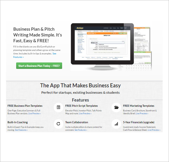 business plan editing tool