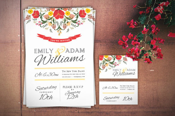 wedding invitation card template download
