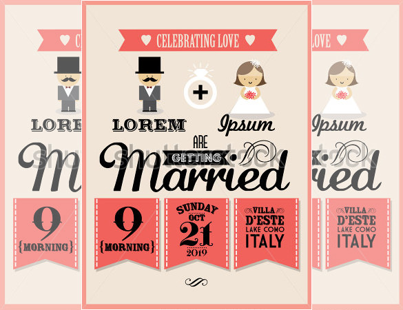 vector illustration wedding card template