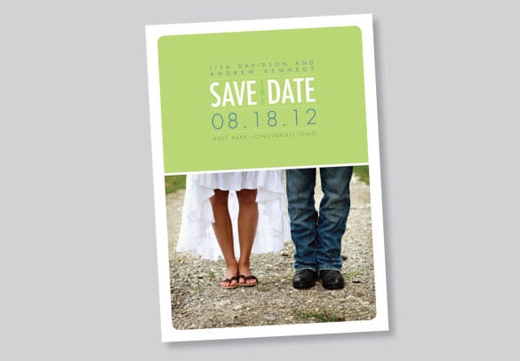 save the date wedding card template