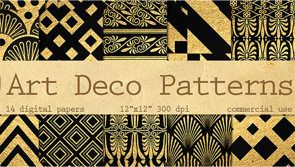 art deco vector designs