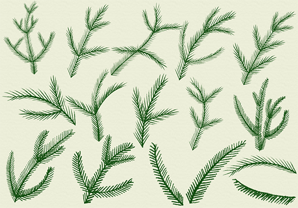 free christmas photoshop brushes download