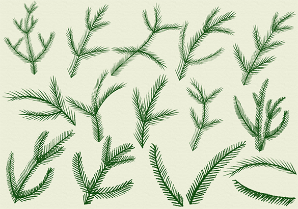 christmas tree photoshop brushes free download