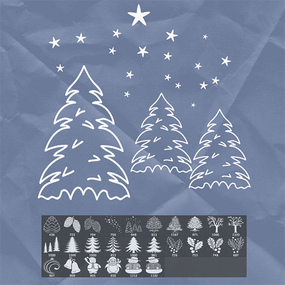 christmas tree brushes free download