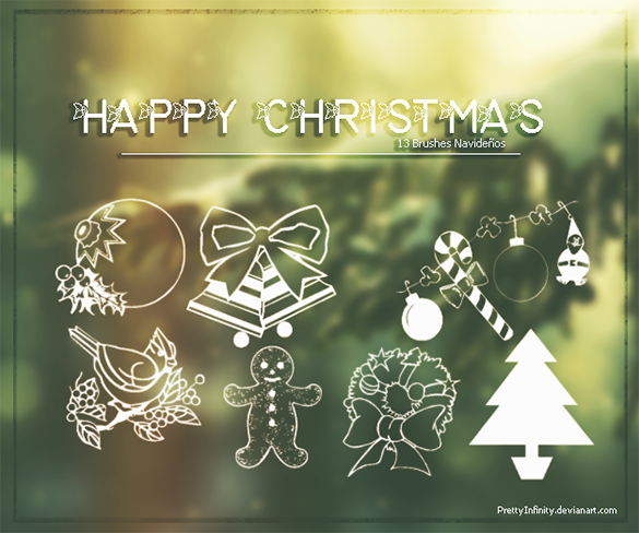 christmas photoshop brushes download