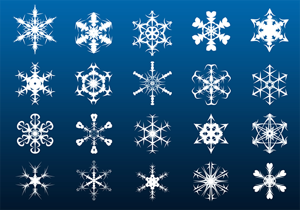 0 free snowflake brushes for download