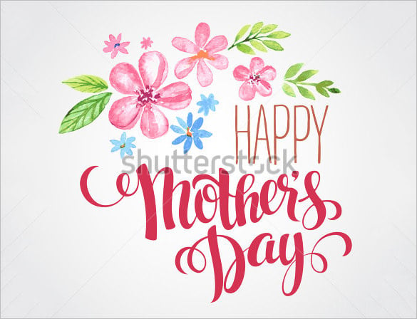 vector illustration mothers day card template