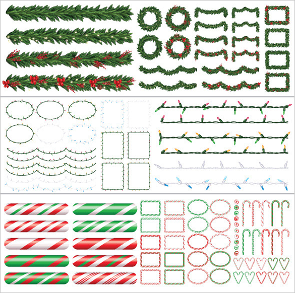 premium christmas photoshop brushes