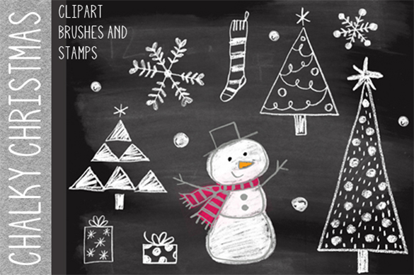 christmas photoshop brushes premium download