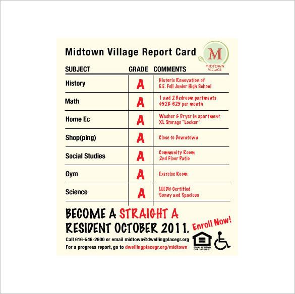 17+ Report Card Templates Free Sample, Example, Format Download!