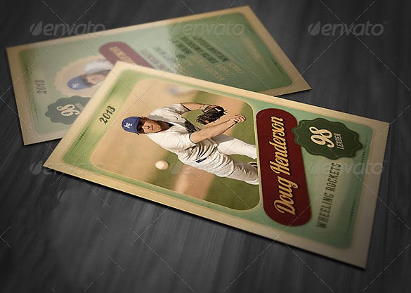 phtoshop trading card template download