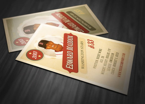 trading card psd template download