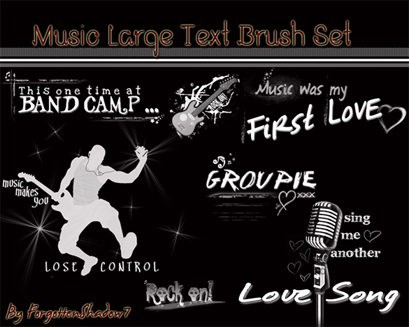 music photoshop brushes free download
